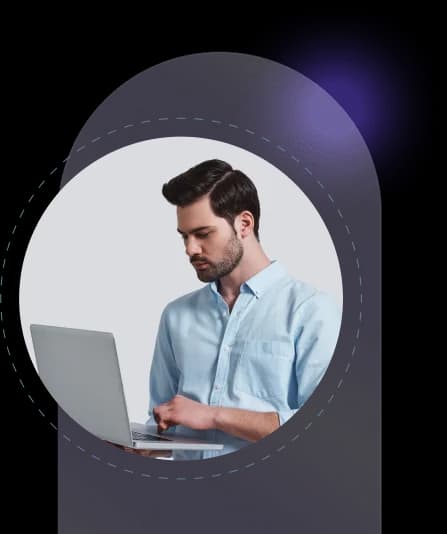 Job seeker form person vector